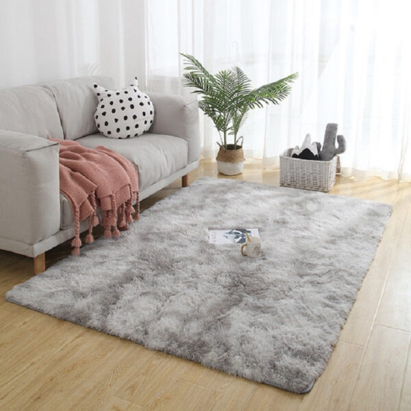 Simple Sofa Bedside Gradient Carpet Living Room Bedroom Mat, Color:Light Grey, Size:40x60cm