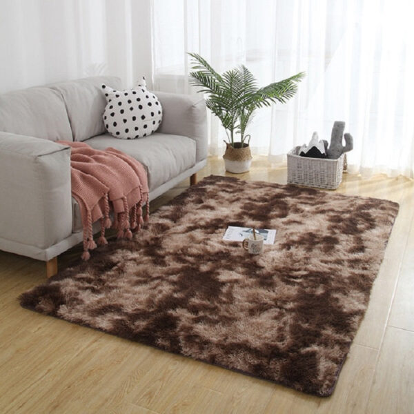 Simple Sofa Bedside Gradient Carpet Living Room Bedroom Mat, Color:Coffee, Size:40x60cm