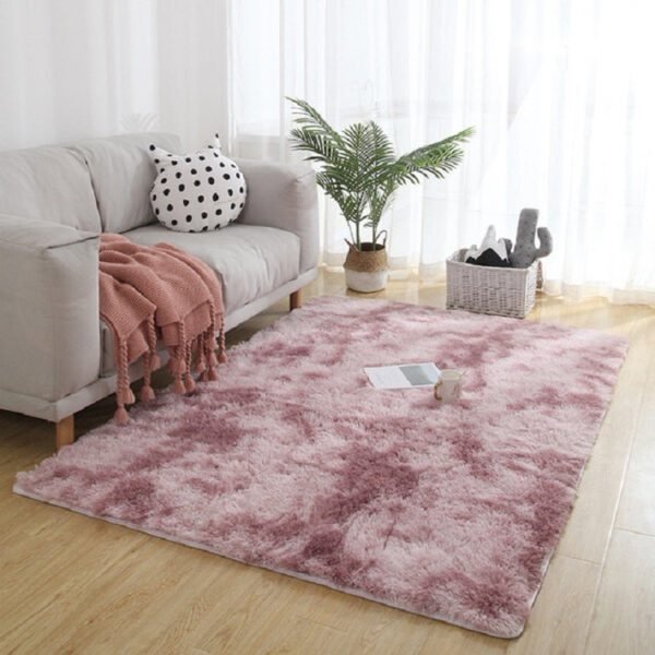 Simple Sofa Bedside Gradient Carpet Living Room Bedroom Mat, Color:Pink, Size:50x120cm