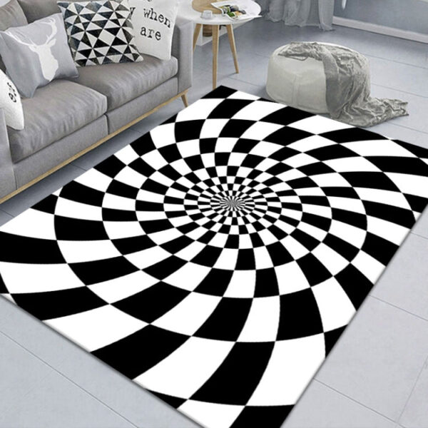 3D Stereo Rectangular Visual Geometric Living Room Carpet, Size: 120x160cm(10)